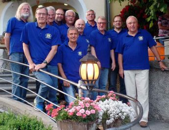 Die Jedermänner der TSG Irlich bei ihrer Tour in der Fränkischen Schweiz.